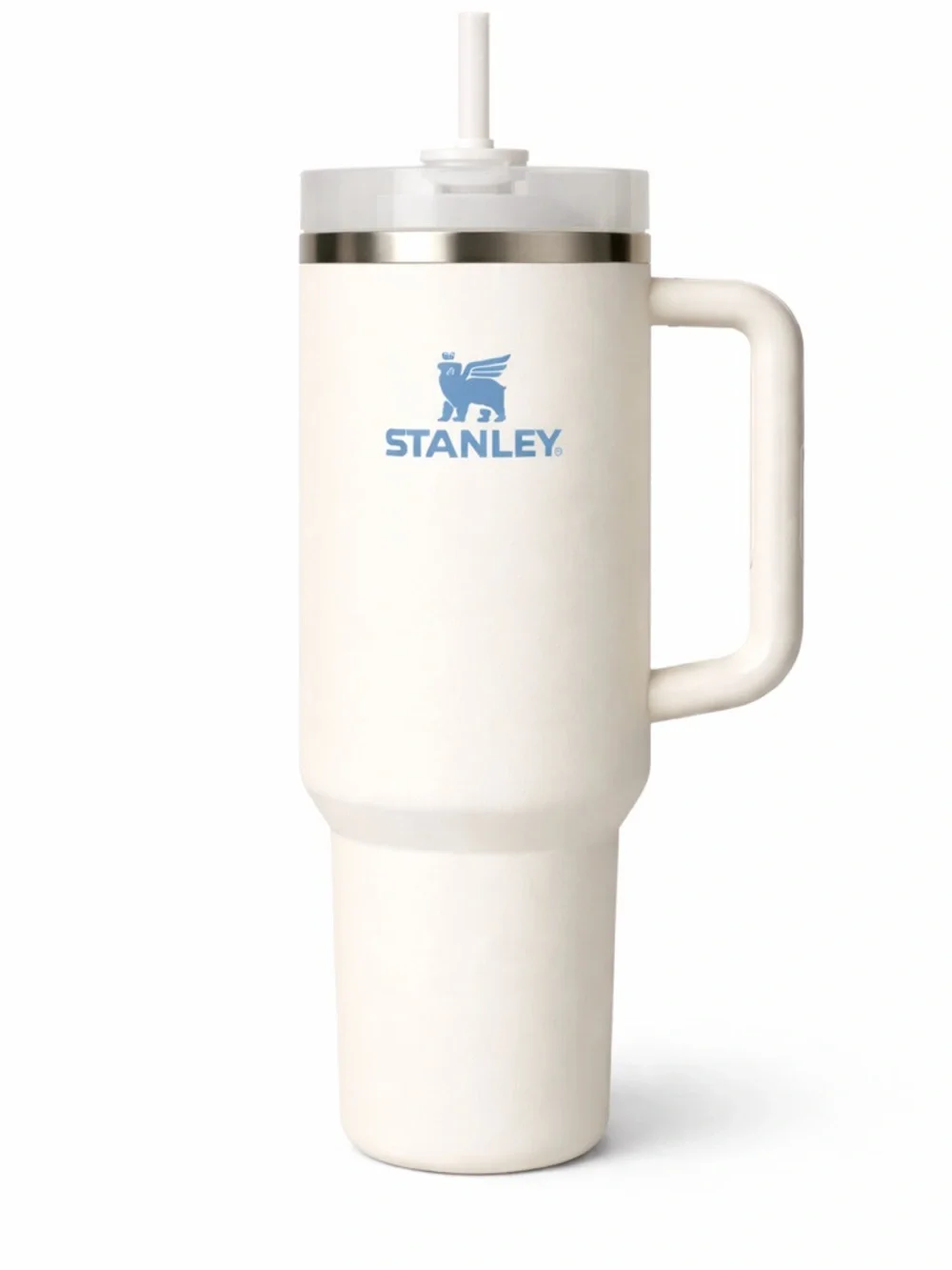 Stanley Cream Travel Tumbler with Handle and Straw - Picture 1 of 1